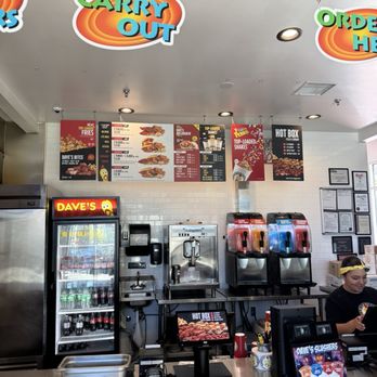 Dave's Hot Chicken - Front counter with order board - Chicken Shop Near Me - El Cajon, California Dave's Hot Chicken - Front counter with order board - Chicken Shop Near Me - El Cajon, California