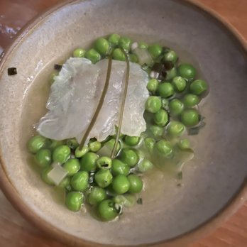 Theodore Rex - Spring peas with kombu and grapefruit - New American Near Me - Houston, Texas Theodore Rex - Spring peas with kombu and grapefruit - New American Near Me - Houston, Texas