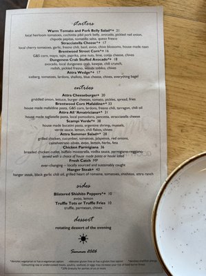 Menu photo 4 Attraversiamo Brentwood, CA