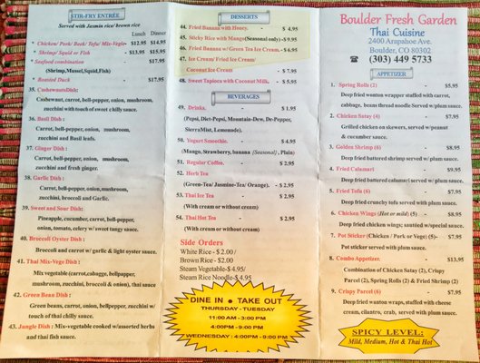 Boulder Fresh Garden Thai Cuisine by null
