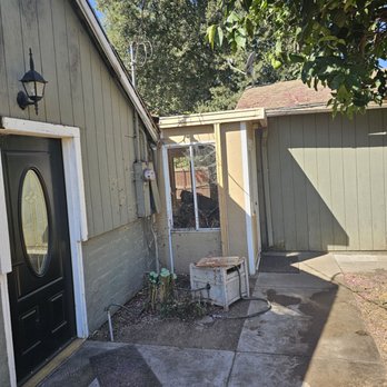 Clark's Tree Works - Tree gone by front door after - Tree Services Near Me - Modesto, California