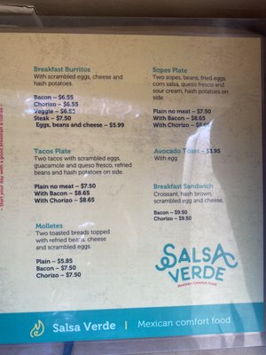 Menu photo 2 Salsa Verde Tucson, AZ