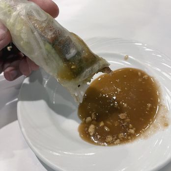 Pho Ginger - Pho Ginger.  Spring roll with peanut sauce. - Vietnamese Near Me - Albuquerque, New Mexico