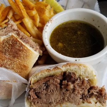 Silver Beach Pizza - Mystery "oil" dip with a dry shaved chuck roast sandwich... fries are laden with salt. Nope, didnt like it. - Pizza Near Me - Saint Joseph, Michigan Silver Beach Pizza - Mystery "oil" dip with a dry shaved chuck roast sandwich... fries are laden with salt. Nope, didnt like it. - Pizza Near Me - Saint Joseph, Michigan