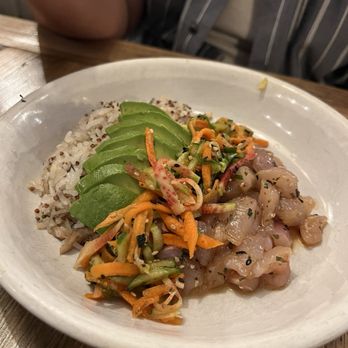 Malibu Farm Restaurant - Sea Bass Poke ($26) - Salad Near Me - Malibu, California Malibu Farm Restaurant - Sea Bass Poke ($26) - Salad Near Me - Malibu, California