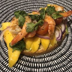Pronto Rocks Cafe - Prawn and mango bruschetta