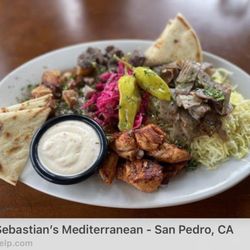 Sebastian’s Mediterranean - Mixed vegetables and Moroccan chicken sandwich