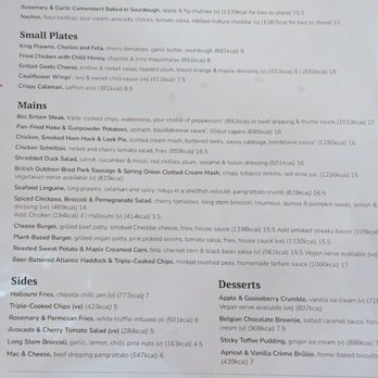 The Champion- Notting Hill - Menu as of Sept 15, 2023 - Pubs Near Me - London, XGL The Champion- Notting Hill - Menu as of Sept 15, 2023 - Pubs Near Me - London, XGL