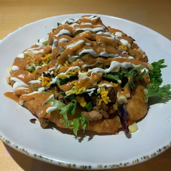 Tocabe An American Indian Eatery - Chicken Tradish Frybread/ "Indian Taco" - American Near Me - Denver, Colorado Tocabe An American Indian Eatery - Chicken Tradish Frybread/ "Indian Taco" - American Near Me - Denver, Colorado