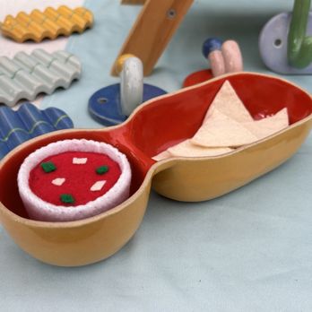 KEENE pottery - Snack dipper - Arts & Crafts Near Me - Philadelphia, Pennsylvania KEENE pottery - Snack dipper - Arts & Crafts Near Me - Philadelphia, Pennsylvania