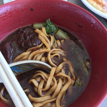 La Sinbala - Beef noodle soup - noodles a little soggy but the soup base was the perfect amount of numbing spicy! - Taiwanese Near Me - Arcadia, California La Sinbala - Beef noodle soup - noodles a little soggy but the soup base was the perfect amount of numbing spicy! - Taiwanese Near Me - Arcadia, California