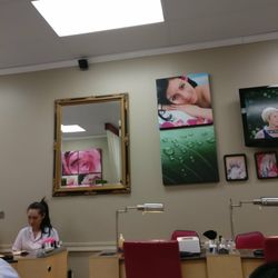 Interior of the nail salon.