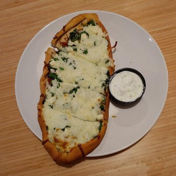 Bodrum Mediterranean Kitchen - Spinach and Feta Flatbread Pizza - Salad Near Me - Jacksonville, Florida