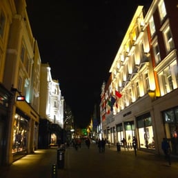Grafton Street at night.