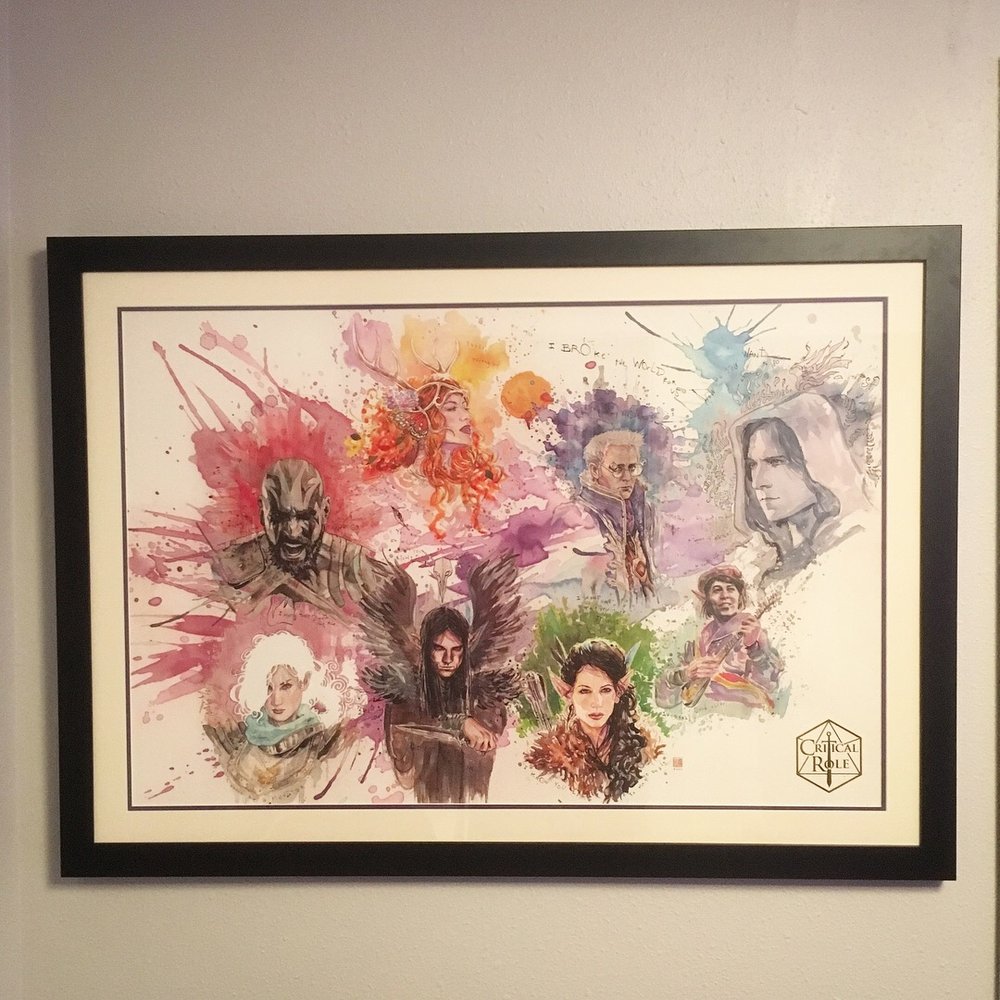 Deep Rich Brown frame, Off white and purple matting. I love it! Deep Rich Brown frame, Off white and purple matting. I love it!