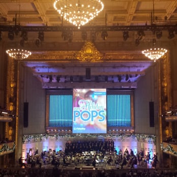 Boston Symphony Hall - Holiday Pops! - Performing Arts Near Me - Boston, Massachusetts