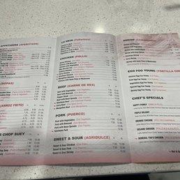the menu the menu