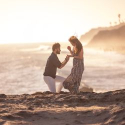 Kimmelle Photography - Golden Hour Proposal at Leo Carrillo Beach