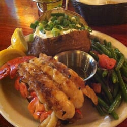 Tahoe Joe's - Lobster Tail Dinner - Big Baked Potato and Blue Lake Green Beans