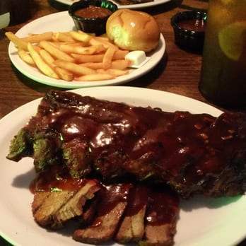 Willow Ranch - Two meat platter (tri tip and baby back ribs) with french fries. - Barbeque Near Me - Buttonwillow, California Willow Ranch - Two meat platter (tri tip and baby back ribs) with french fries. - Barbeque Near Me - Buttonwillow, California