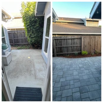 Manuel Cisneros Landscape Design - Before and after courtyard - Landscaping Near Me Manuel Cisneros Landscape Design - Before and after courtyard - Landscaping Near Me