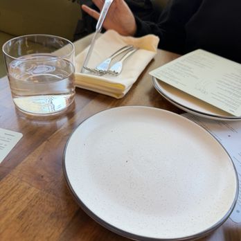 Nomade - Dirty unwashed fork and plate. - Coffee & Tea Near Me - San Diego, California