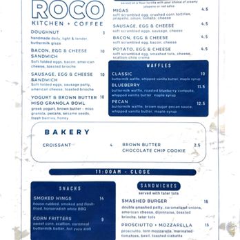 ROCO Kitchen & Coffee - Their food menu - Coffee & Tea Near Me - Columbia, Maryland