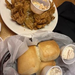 Rolls and cactus blossom