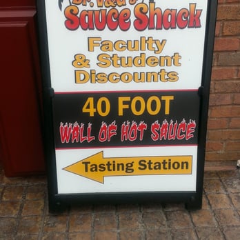 V & G's Sauce Shack - a sign outside - Specialty Food Near Me - Kent, Ohio V & G's Sauce Shack - a sign outside - Specialty Food Near Me - Kent, Ohio