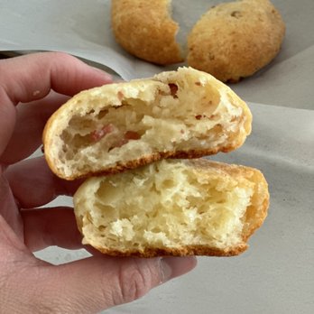 Bōm Dough - traditional po de queijo and bacon po de queijo - Breakfast & Brunch Near Me - Cambridge, Massachusetts Bōm Dough - traditional po de queijo and bacon po de queijo - Breakfast & Brunch Near Me - Cambridge, Massachusetts