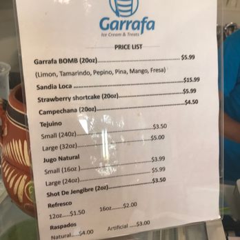 Garrafa - Ice Cream & Frozen Yogurt Near Me - Fresno, California