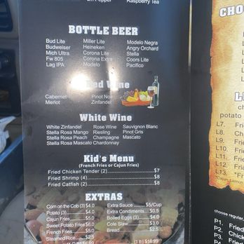 Captain Crab - Menu as of 2/4/24 - Seafood Near Me - Elk Grove, California