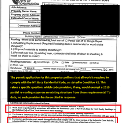 William C Rott & Son - Permit compliance -- Was the work performed under the required municipal permits at the time?