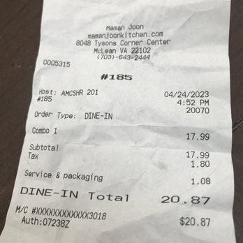 Maman Joon Kitchen Tysons - Persian/Iranian Near Me - Tysons, Virginia