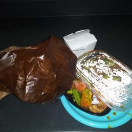Had my food bagged incorrectly so all sauce leaked out of the container. Left with dry food & terrible customer service. Had my food bagged incorrectly so all sauce leaked out of the container. Left with dry food & terrible customer service.