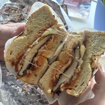 Jersey Bagels - Chicken Parm Bagel Sandwich - Bagels Near Me - Houston, Texas