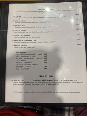 Menu photo 3 Pho Deli Port Saint Lucie, FL