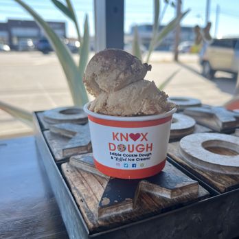 Knox Dough - a cup of ice cream on a table - Desserts Near Me - Knoxville, Tennessee