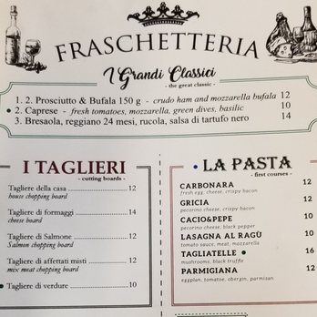 Fraschetteria - Menu - Roman Near Me - Rome, RM