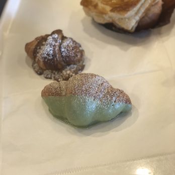 Sunmerry Bakery - New matcha croissant (front) & earl grey croissant (back) - Bakeries Near Me - Temple City, California Sunmerry Bakery - New matcha croissant (front) & earl grey croissant (back) - Bakeries Near Me - Temple City, California
