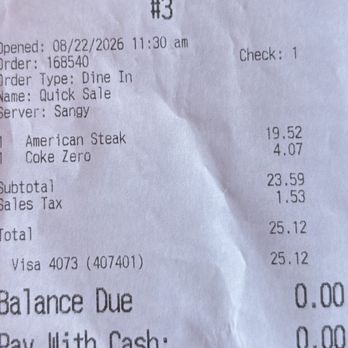 Big Al's Steaks - The receipt for the most lackluster sandwich I've ever had - Sandwiches Near Me - Delray Beach, Florida Big Al's Steaks - The receipt for the most lackluster sandwich I've ever had - Sandwiches Near Me - Delray Beach, Florida