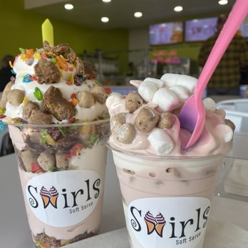 Swirls Soft Serve - Small and Medium size - Ice Cream & Frozen Yogurt Near Me - Upland, California Swirls Soft Serve - Small and Medium size - Ice Cream & Frozen Yogurt Near Me - Upland, California