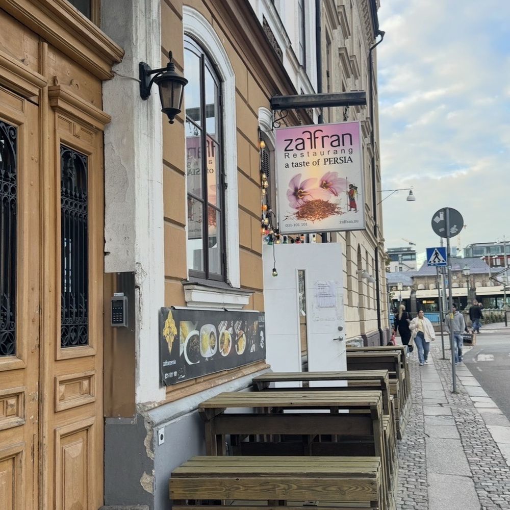 Restaurang Zaffran - Front of restaurant, near Gothenburg central station - Persian/Iranian Near Me - Göteborg, O Restaurang Zaffran - Front of restaurant, near Gothenburg central station - Persian/Iranian Near Me - Göteborg, O
