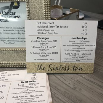 The Sinless Tan - PACKAGES - Spray Tanning Near Me - Chicago, Illinois The Sinless Tan - PACKAGES - Spray Tanning Near Me - Chicago, Illinois