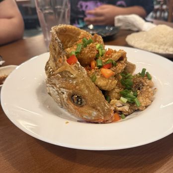 Yindee Thai Eatery - Golden Garlic Snapper - Thai Near Me - Haltom City, Texas Yindee Thai Eatery - Golden Garlic Snapper - Thai Near Me - Haltom City, Texas