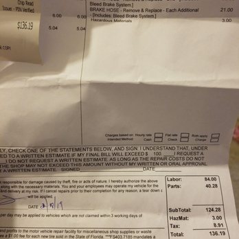 Tire Kingdom - What I got charged down the street from an honest mechanic Not trying to meet quota or compete in sales with other chains. - Tires Near Me - Seminole, Florida Tire Kingdom - What I got charged down the street from an honest mechanic Not trying to meet quota or compete in sales with other chains. - Tires Near Me - Seminole, Florida