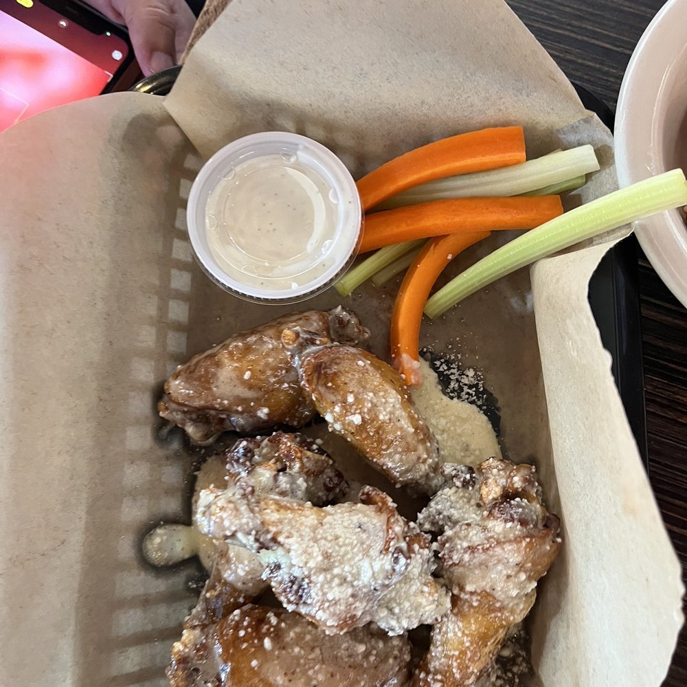Everett's - Garlic parm wings House Brined Wings - American Near Me - Omaha, Nebraska Everett's - Garlic parm wings House Brined Wings - American Near Me - Omaha, Nebraska