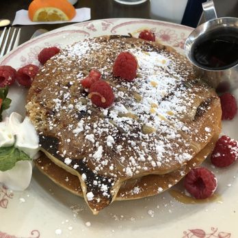 Eggstasy - Raspberry white chocolate pancakes - Breakfast & Brunch Near Me - Chandler, Arizona Eggstasy - Raspberry white chocolate pancakes - Breakfast & Brunch Near Me - Chandler, Arizona