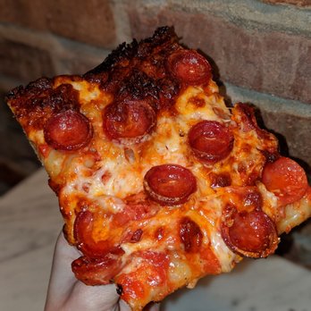 MAMA'S TOO! - Pepperoni Sicilian slice - Pizza Near Me - New York, New York MAMA'S TOO! - Pepperoni Sicilian slice - Pizza Near Me - New York, New York