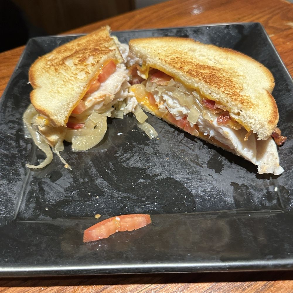 Chicago Speakeasy - Turkey Melt. Had Josh stop eating so I could take a picture lol - New American Near Me - Des Moines, Iowa Chicago Speakeasy - Turkey Melt. Had Josh stop eating so I could take a picture lol - New American Near Me - Des Moines, Iowa